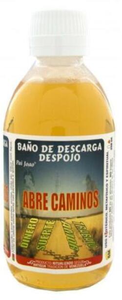 Baňo De Descarga Despojo Abre Caminos 250 Ml Esoterismo Santeria Venezuela Liquido per Il Bagno per Rituali
