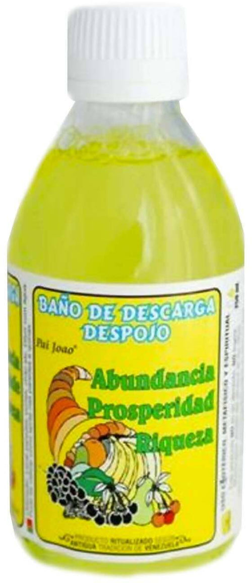 Baňo De Descarga Despojo Abundancia, Riqueza, Prosperidad 250 Ml Olio Esoterismo Santeria Venezuela per Abbondanza E Prosperità