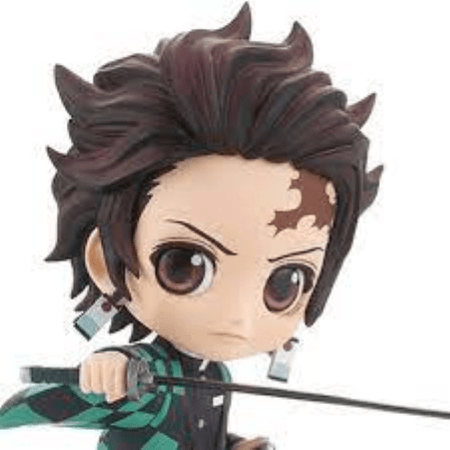 Statua Demon Slayer Kimetsu No Yaiba - Tanjiro Kamado Vol.A Q Posket Mini Figure
