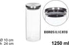 Barattolo-1250-Ml-Sottovuoto-Alimenti-In-Vetro-Trasparente-Cereali-Snack-Cucina