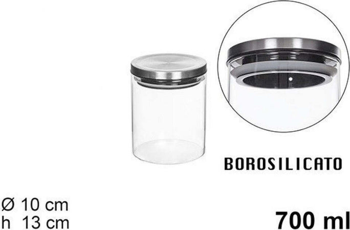 Barattolo 700ml Sottovuoto Alimenti In Vetro Trasparente Per Cereali Snack Cucina Casa, arredamento e bricolage > Cucina > Barattoli e Contenitori Trade Shop italia - Napoli, Commerciovirtuoso.it