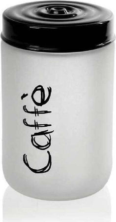 Barattolo Caff? Contenitore Vetro Satinato Coperchio Nero 660 Ml 15x9cm 833274 Casa e cucina/Organizzazione interni/Contenitori e barattoli da cucina/Vasetti e barattoli per conserve/Barattoli Trade Shop italia - Napoli, Commerciovirtuoso.it