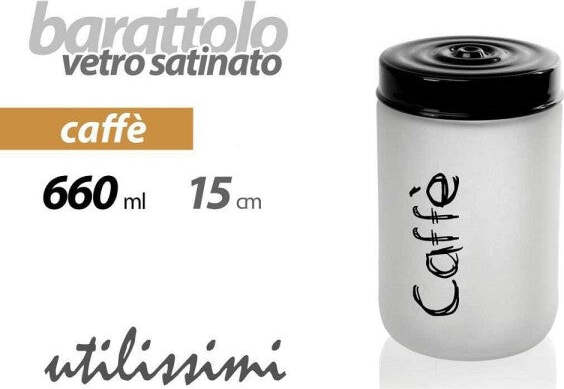 Barattolo-Caffè-Contenitore-Vetro-Satinato-Coperchio-Nero-660-Ml-15x9cm-833274