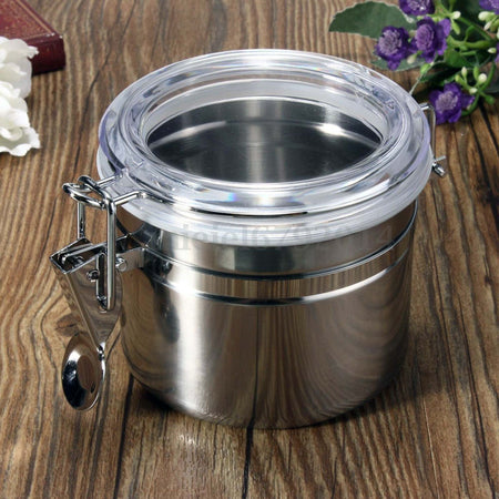 BARATTOLO CASE TABACCO CIBO CONSERVA ACCIAIO INOX UMIDO TENUTA ARIA Casa e cucina/Organizzazione interni/Contenitori e barattoli da cucina/Vasetti e barattoli per conserve/Barattoli Trade Shop italia - Napoli, Commerciovirtuoso.it