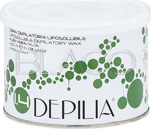 Barattolo-Cera-Depilatoria-Liposolubile-Aloe-Vera-1.4-400-Ml-Fornello-Ceretta