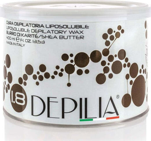 Barattolo-Cera-Depilatoria-Liposolubile-Burro-Karitè-1.8-400ml-Depilazione