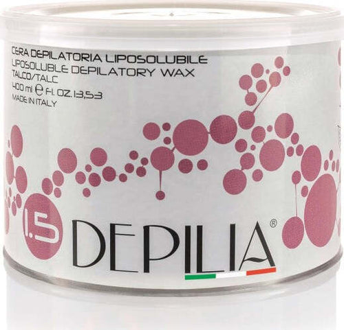 Barattolo-Cera-Depilatoria-Liposolubile-Talco-1.5-400ml-Ceretta-Depilazione