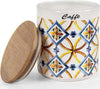 Barattolo Ceramica Caff? Tappo Legno Ermetico Cucina Terra D'amuri 12x10cm 822117 Casa e cucina/Organizzazione interni/Organizzazione bagno/Barattoli Trade Shop italia - Napoli, Commerciovirtuoso.it