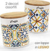 Barattolo Ceramica Caff? Tappo Legno Ermetico Cucina Terra D'amuri 12x10cm 822117 Casa e cucina/Organizzazione interni/Organizzazione bagno/Barattoli Trade Shop italia - Napoli, Commerciovirtuoso.it
