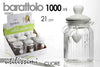 Barattolo Contenitore Con Cuore Bianco In Vetro Utilissimi 21 Cm 1000 Ml 681943 Casa e cucina/Organizzazione interni/Organizzazione bagno/Barattoli Trade Shop italia - Napoli, Commerciovirtuoso.it