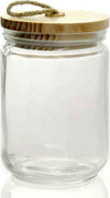 Barattolo Contenitore In Vetro Con Tappo In Legno Classico 11x21cm 1500ml 731044 Casa e cucina/Organizzazione interni/Contenitori e barattoli da cucina/Vasetti e barattoli per conserve/Barattoli Trade Shop italia - Napoli, Commerciovirtuoso.it