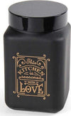 Barattolo Contenitore In Vetro Nero Quadrato Moderno Satinato 1,5lt 17cm 833427 Casa e cucina/Organizzazione interni/Contenitori e barattoli da cucina/Vasetti e barattoli per conserve/Barattoli Trade Shop italia - Napoli, Commerciovirtuoso.it