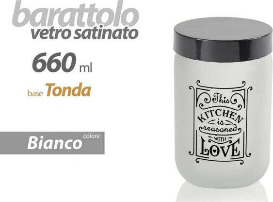 Barattolo-Contenitore-Vetro-Bianco-Love-Moderno-Satinato-Tonda-660ml-14x9cm-833458