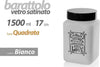 Barattolo Contenitore Vetro Bianco Quadrato Moderno Satinato 1,5lt 17cm 833519 Casa e cucina/Organizzazione interni/Contenitori e barattoli da cucina/Vasetti e barattoli per conserve/Set di barattoli e coperchi Trade Shop italia - Napoli, Commerciovirtuoso.it