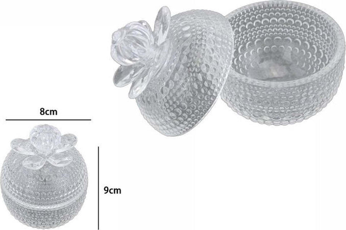 Barattolo Contenitore Zuccheriera Porta Caramelle Dolci Confetti Vetro 8x9 72283 Casa e cucina/Stoviglie/Piatti ciotole e vassoi/Lattiere e zuccheriere/Zuccheriere Trade Shop italia - Napoli, Commerciovirtuoso.it