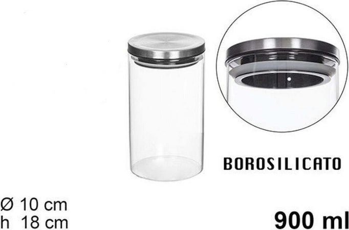 Barattolo Da 900ml Sottovuoto Alimenti In Vetro Trasparente Cereali Snack Cucina Casa, arredamento e bricolage > Cucina > Barattoli e Contenitori Trade Shop italia - Napoli, Commerciovirtuoso.it