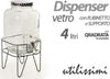 Barattolo Dispenser In Vetro Con Rubinetto Supporto 4lt Quadrata Metallo 796470 Casa e cucina/Organizzazione interni/Organizzazione bagno/Barattoli Trade Shop italia - Napoli, Commerciovirtuoso.it
