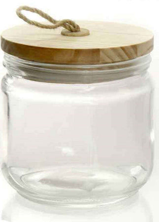 Barattolo Ermetico Tappo Legno In Vetro Contenitore Cucina 690 Ml 11x12cm 731068 Casa e cucina/Organizzazione interni/Contenitori e barattoli da cucina/Vasetti e barattoli per conserve/Barattoli Trade Shop italia - Napoli, Commerciovirtuoso.it