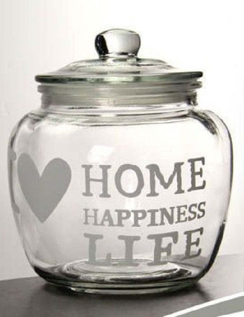 Barattolo Ermetico Vetro Contenitore Cucina Deco Moderno Coperchio 1,5 Lt 652622 Casa e cucina/Organizzazione interni/Contenitori e barattoli da cucina/Vasetti e barattoli per conserve/Barattoli Trade Shop italia - Napoli, Commerciovirtuoso.it