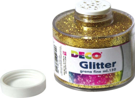 Barattolo Glitter - grana fine - 150ml - oro - DECO Casa e cucina/Hobby creativi/Materiali per hobby creativi/Glitter Eurocartuccia - Pavullo, Commerciovirtuoso.it