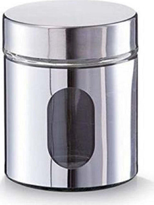 Barattolo In Metallo Vetro Acciaio Da 700 Ml Silver Contenitore Alimenti Cucina Casa, arredamento e bricolage > Cucina > Barattoli e Contenitori Trade Shop italia - Napoli, Commerciovirtuoso.it