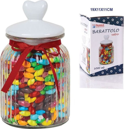 Barattolo-In-Vetro-Con-Tappo-Coperchio-In-Ceramica-Decorato-Cuore-1000-Ml