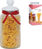 Barattolo In Vetro Con Tappo Coperchio In Ceramica Decorato Cuore 1800 Ml Casa, arredamento e bricolage > Cucina > Barattoli e Contenitori Trade Shop italia - Napoli, Commerciovirtuoso.it