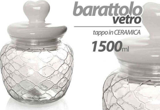 Barattolo-In-Vetro-Cuore-Tappo-Ermetico-Ceramica-Contenitore-Cucina-1,5lt-742224