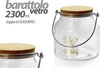 Barattolo In Vetro Manico Metallo Tappo Sughero 2300ml 16x16,4cm Decorato 758256 Casa e cucina/Organizzazione interni/Contenitori e barattoli da cucina/Vasetti e barattoli per conserve/Barattoli Trade Shop italia - Napoli, Commerciovirtuoso.it