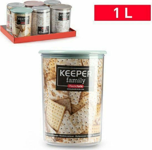Barattolo Milleusi Con Coperchio 1 Litro Per Biscotti Legumi Pasta 118901a Casa e cucina/Organizzazione interni/Contenitori e barattoli da cucina/Conservazione cibi/Barattoli e contenitori Trade Shop italia - Napoli, Commerciovirtuoso.it
