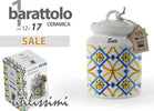 Barattolo Sale Ceramica Ermetico Cucina Bianco Color Mediterraneo 17x12cm 817052 Casa e cucina/Organizzazione interni/Organizzazione bagno/Barattoli Trade Shop italia - Napoli, Commerciovirtuoso.it