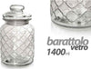 Barattolo Vetro Contenitore Cucina Ermetico Moderno Coperchio 1400ml 22cm 742200 Casa e cucina/Organizzazione interni/Contenitori e barattoli da cucina/Vasetti e barattoli per conserve/Barattoli Trade Shop italia - Napoli, Commerciovirtuoso.it