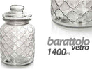 Barattolo Vetro Contenitore Cucina Ermetico Moderno Coperchio 1400ml 22cm 742200 Casa e cucina/Organizzazione interni/Contenitori e barattoli da cucina/Vasetti e barattoli per conserve/Barattoli Trade Shop italia - Napoli, Commerciovirtuoso.it