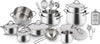Barazzoni Batteria Di Pentole Barazzoni Mediterranea 24 Pezzi In Acciaio Inox 18/10 Con Utensili Coperchi E Detergente Universale Casa e cucina/Pentole padelle e pirofile/Pentole e padelle/Set/Set di pentole e padelle Puleo Casa - Palermo, Commerciovirtuoso.it