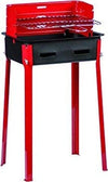 Barbecue-A-Carbone-Carbonella-Bbq-Grill-Metallo-Con-Paravento-Griglia-25x35cm