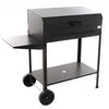 Barbecue a carbonella Polifemo griglia regolabile con ruote e tappo Made in Italy