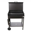 Barbecue a carbonella Polifemo griglia regolabile con ruote e tappo Made in Italy