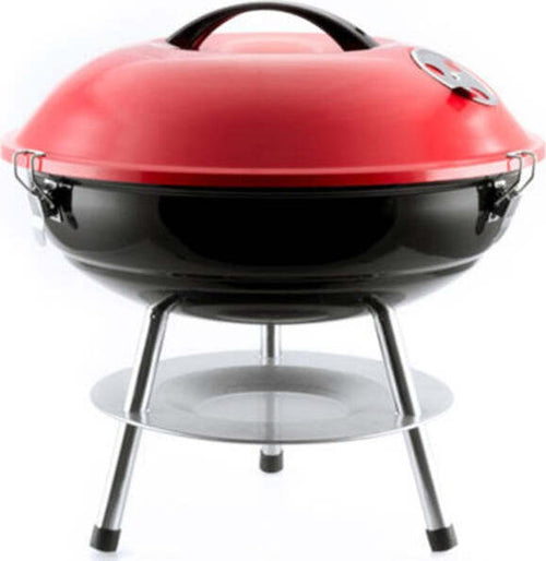 Barbecue-A-Carbonella-Tondo-Bbq-Griglia-Coperchio-Da-Tavolo-Grill-Griglia-Brace