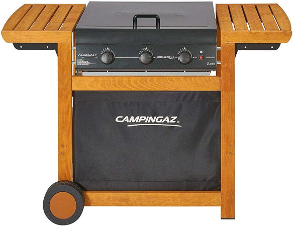 Barbecue a gas Adelaide 3 Woody dual gas 3 bruciatori potenza 14 KW Campingaz