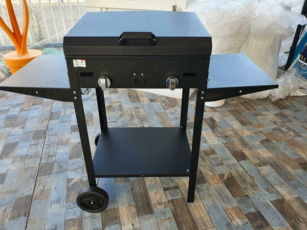 Barbecue Bbq a Gas E Pietra Lavica Il Lamiera Smaltata 2 Fuochi Giardino e giardinaggio/Barbecue e picnic/Barbecue e affumicatori/Barbecue da giardino e terrazza/Barbecue a gas La Zappa - Altamura, Commerciovirtuoso.it