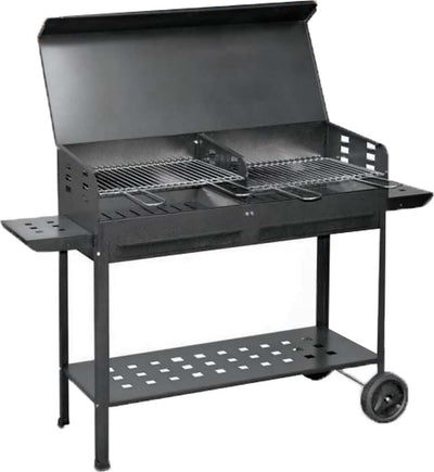 Barbecue bbq fornello brace carbone doppia griglia fonacella fornacetta 40 x 100 cm Giardino e giardinaggio/Barbecue e picnic/Accessori per barbecue e affumicatori/Carbone La Zappa - Altamura, Commerciovirtuoso.it