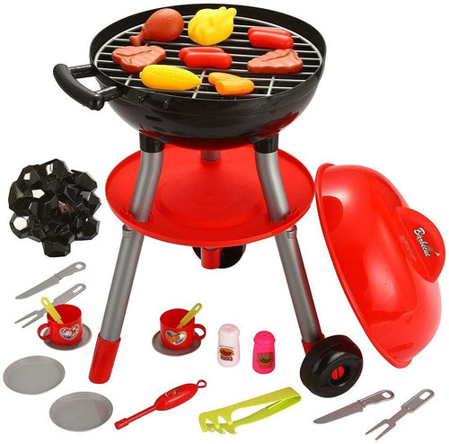 Barbecue BBQ Giocattolo per Bambini con Carbone Luci e Suoni e Accessori Gioco