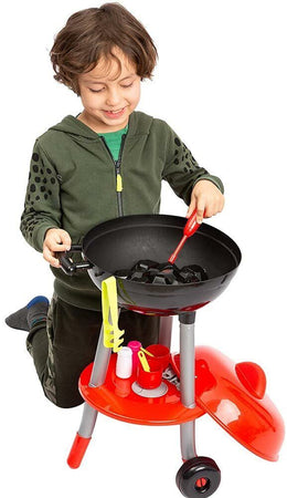 Barbecue BBQ Giocattolo per Bambini con Carbone Luci e Suoni e Accessori Gioco