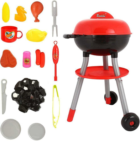 Barbecue BBQ Giocattolo per Bambini con Carbone Luci e Suoni e Accessori Gioco