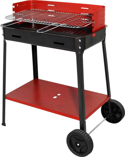 Barbecue con ruote ripiano e griglia in ferro verniciato fornello a carbone Giardino e giardinaggio/Barbecue e picnic/Accessori per barbecue e affumicatori/Carbone La Zappa - Altamura, Commerciovirtuoso.it
