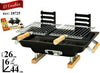 Barbecue-Da-Tavolo-Bbq-Grill-A-Carbone-Carbonella-44x25x19-Cm-Campeggio-Picnic