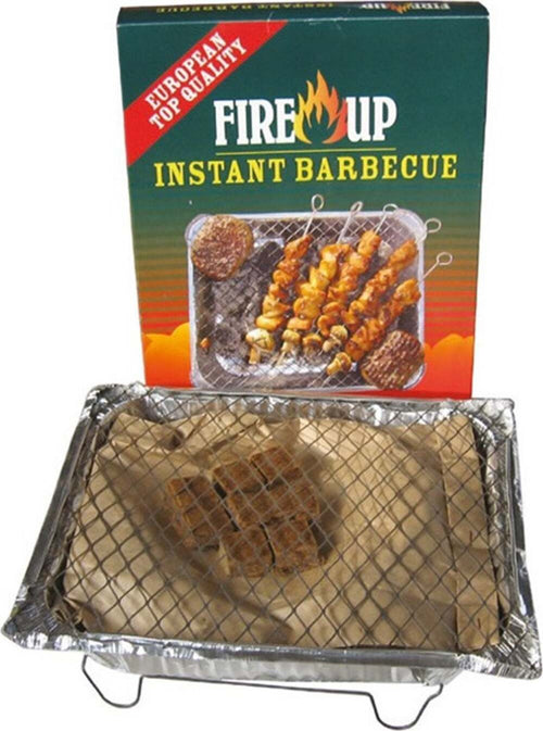 Barbecue monouso con brichetti fornello pronto con accedifuoco 31 x 25 cm