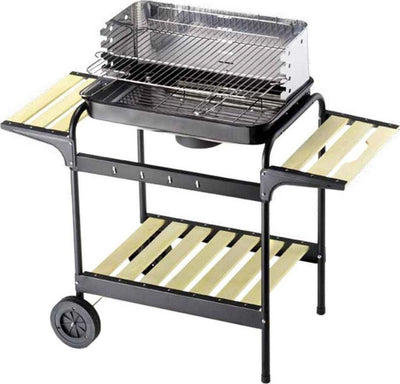 Barbecue Ompagrill in acciaio verniciato con griglia di cottura e reggi brace 58x38 cm Giardino e giardinaggio/Barbecue e picnic/Accessori per barbecue e affumicatori/Carbone La Zappa - Altamura, Commerciovirtuoso.it