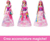 Barbie - Bambola Barbie Dreamotpia Chioma Da Favola 2023, Capelli Fantasia Con Treccia E Piega, Extension Arcobaleno, Strumento Per Lo Styling E Accessori, Giocattoli Per Bambini 3+ Anni, Hnj06 Mattel