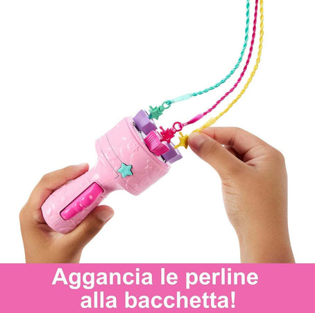 Barbie - Bambola Barbie Dreamotpia Chioma Da Favola 2023, Capelli Fantasia Con Treccia E Piega, Extension Arcobaleno, Strumento Per Lo Styling E Accessori, Giocattoli Per Bambini 3+ Anni, Hnj06 Mattel